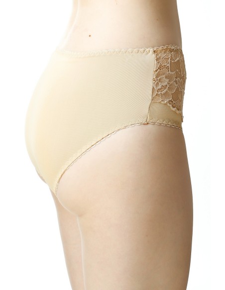 Figi damskie wysoki stan koronka Mewa Vera 