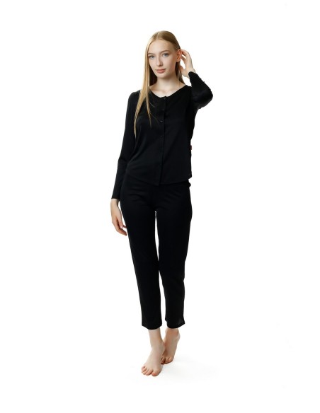 Pajamas women's long rozpinana Mewa Maria