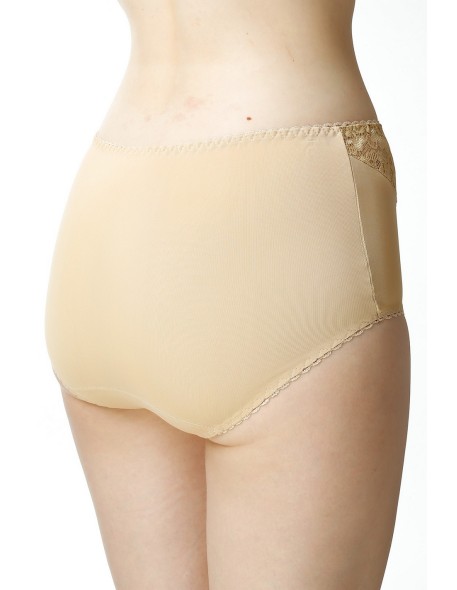 Majtki damskie wysoki stan z koronką Mewa Liza 