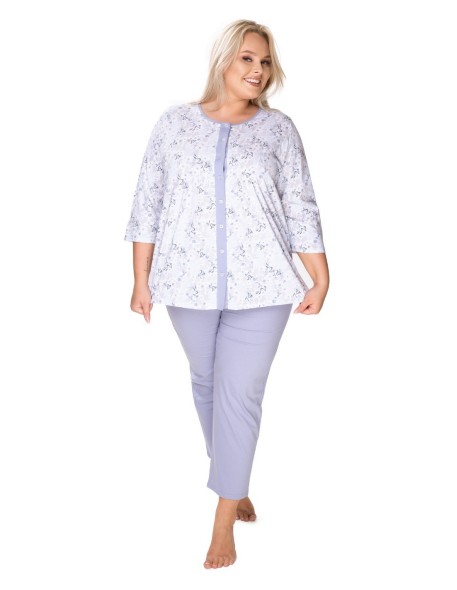 Bawełniana pajamas women's na guziki Mewa Helena