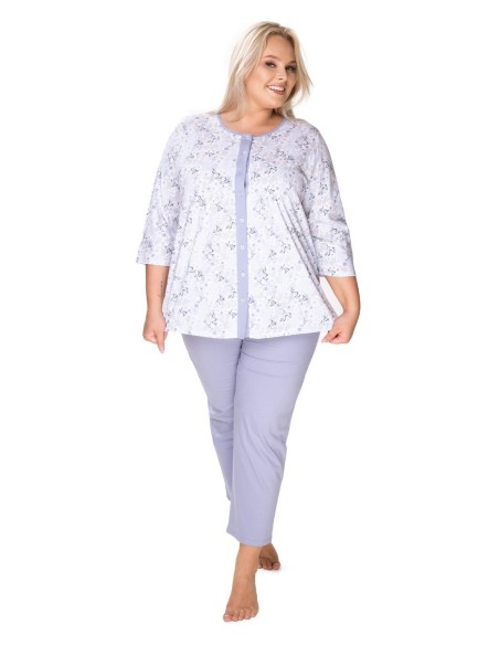 Bawełniana pajamas women's na guziki Mewa Helena