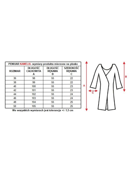 Thin bathrobe wiskoza Mewa Kamelia