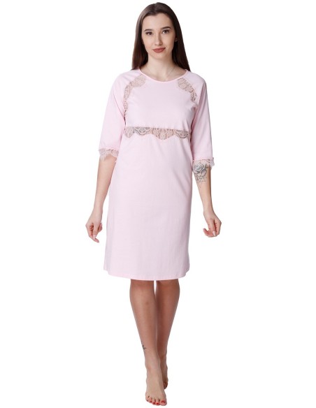 Bawełniana koszula nocna z koronką Mewa Mona 