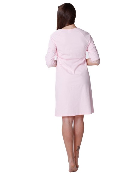 Bawełniana shirt night with koronką Mewa Mona