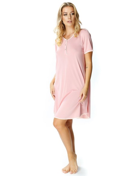 Wiskozowa shirt night with guziczkami Mewa Teresa