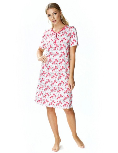 Shirt night women's with short sleeve Mewa Rozalia