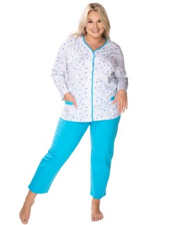 Pajamas women's rozpinana bawełniana Mewa Anna