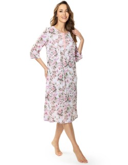 Shirt night with wiskozy plus size Mewa Pola