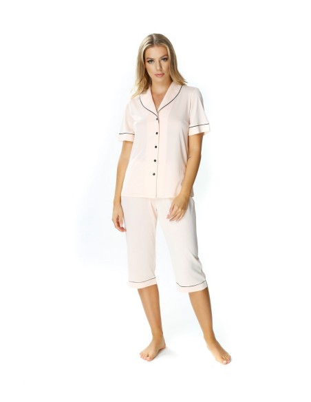 Pajamas women's dwuczęściowa na guziki Mewa Ellen