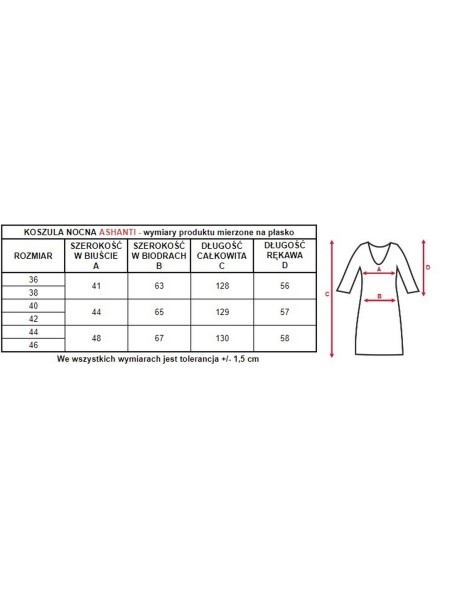 Długa koszula nocna Mewa Ashanti 