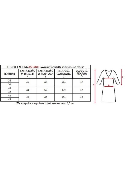 Długa koszula nocna Mewa Ashanti 