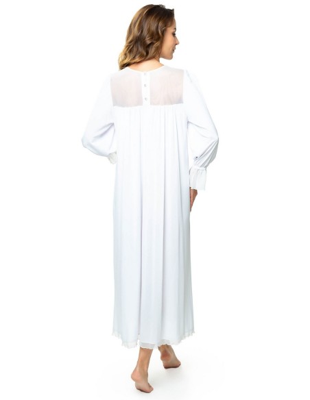 Biała koszula nocna długa Mewa Katarzyna 