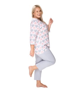 Bawełniana pajamas women's in hearts Mewa Kelly