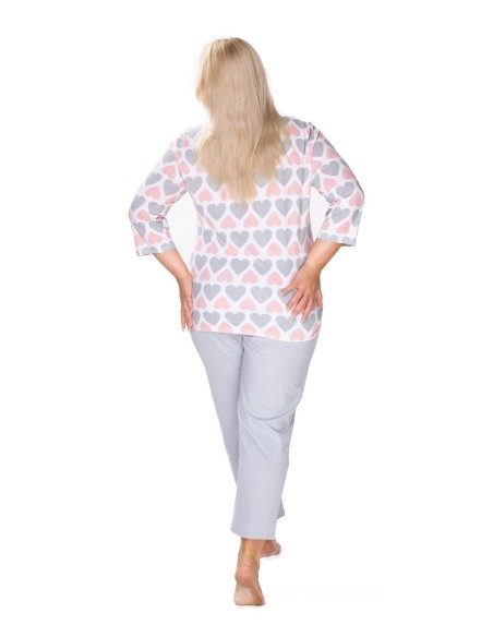 Bawełniana pajamas women's in hearts Mewa Kelly
