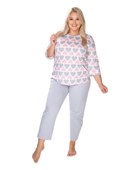 Bawełniana pajamas women's in hearts Mewa Kelly