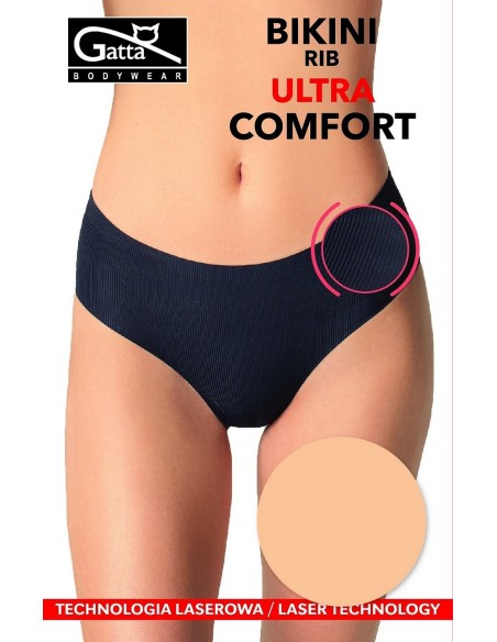 Figi damskie Gatta Bikini Rib Ultra Comfort 41003 