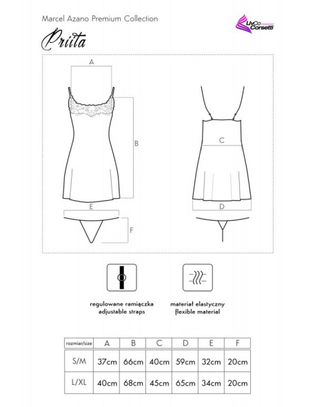 Priita koszulka nocna ze stringami, Livia...