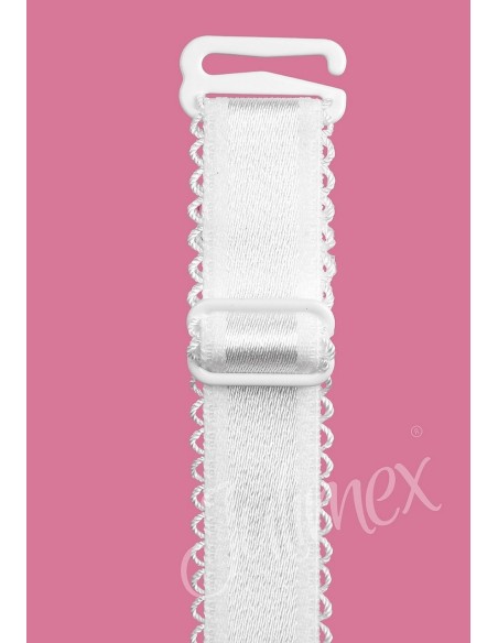 Straps to a bra Material white 18mm, Julimex rb-406