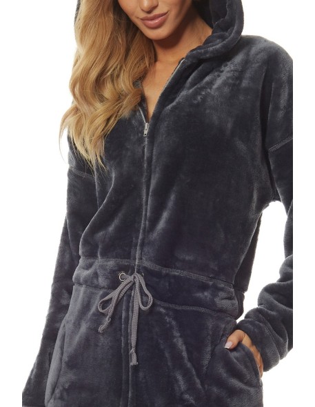 Bathrobe ladies' ciepły short na zipper L&L...