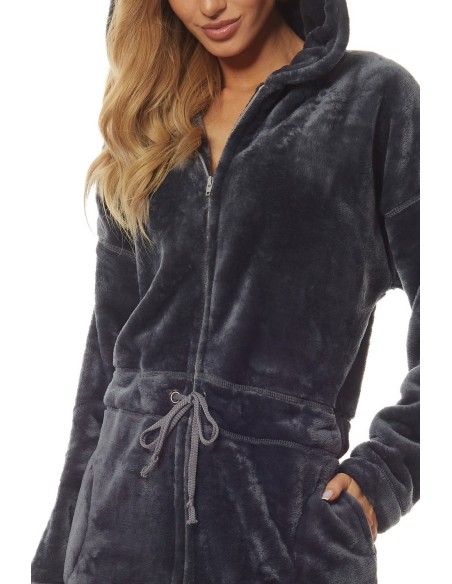 Bathrobe ladies' ciepły short na zipper L&L Patti 2018