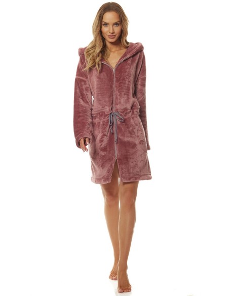 Bathrobe ladies' ciepły short na zipper L&L Patti 2018