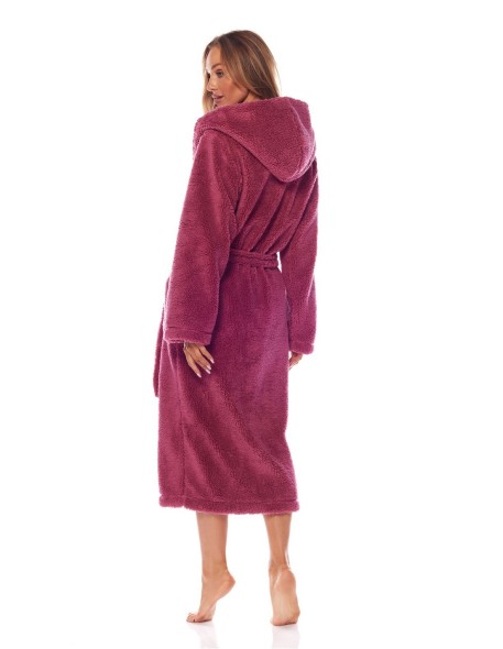 Bathrobe ladies' ciepły long with hood L&L...