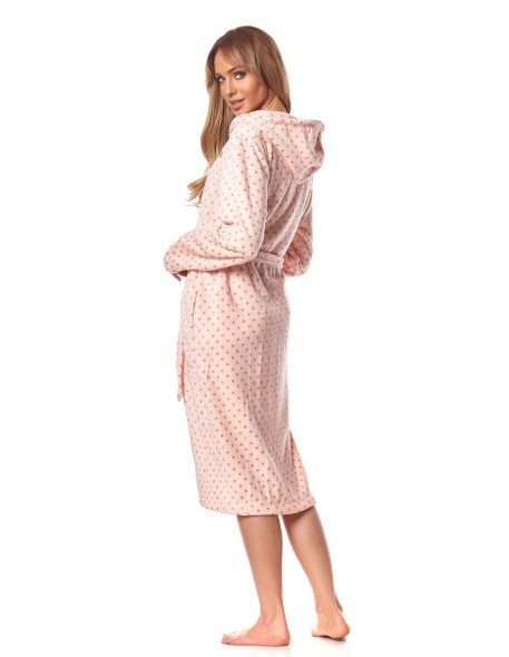 Bathrobe ladies' na zipper with hood L&L ZPPR 9156
