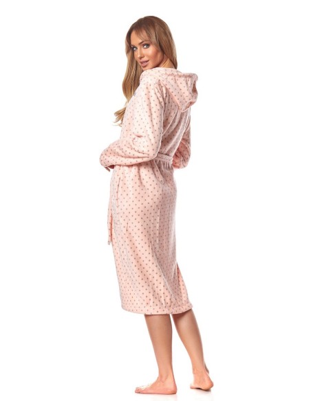Bathrobe ladies' na zipper with hood L&L ZPPR 9156