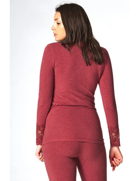 Undershirt ladies' with long sleeve hot touch...