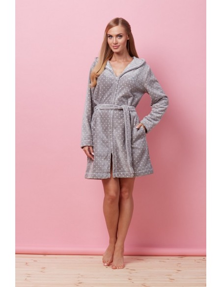 Bathrobe ladies' short with hood L&L 7119