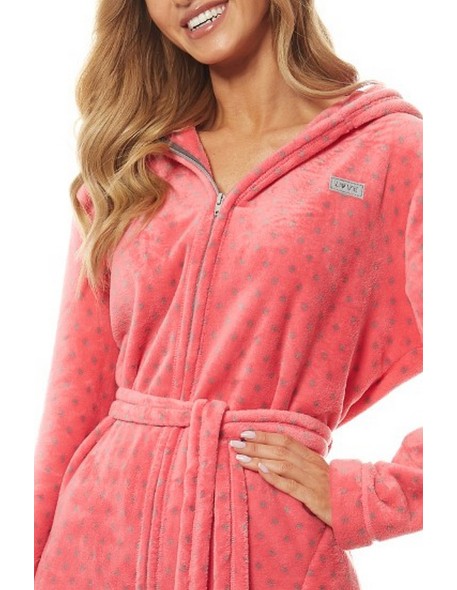 Bathrobe ladies' short with hood L&L 7119
