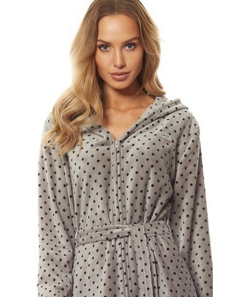Bathrobe ladies' short with hood L&L 7119