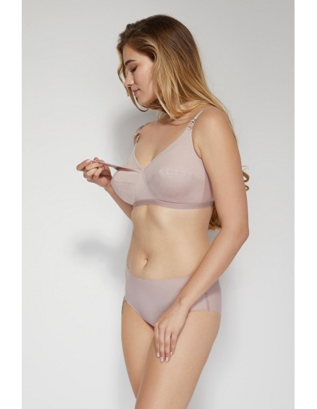 Biustonosz do karmienia bez fiszbin Mitex Mama Basic Milky      