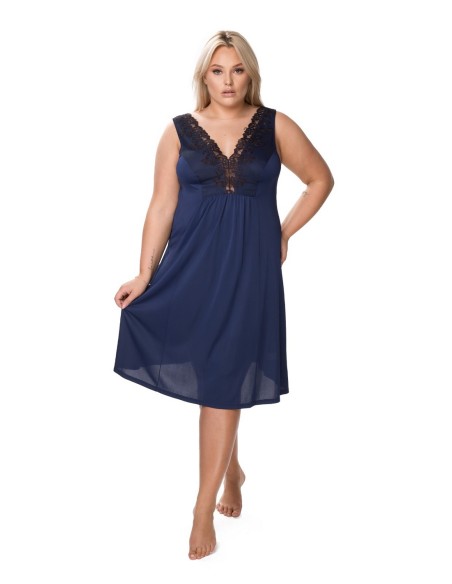 Atena nocna koszula damska na szerokich ramiączkach, Mewa 6350