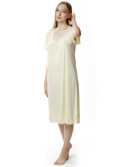 Shirt night women's with short sleeve, Mewa 4112