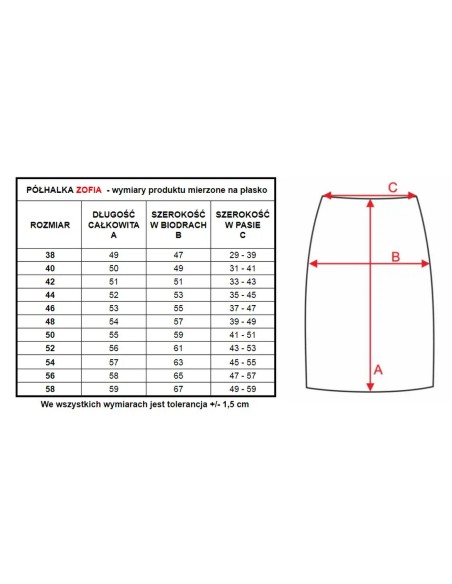 Zofia półhalka damska krótka, Mewa 6356