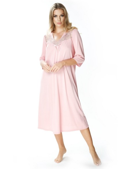 Shirt women's night with short sleeve, Mewa 4133