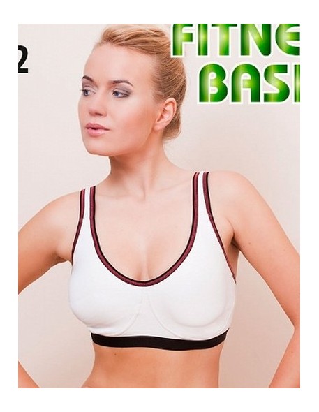Sporty bra without underwire Hanna Style 01-52
