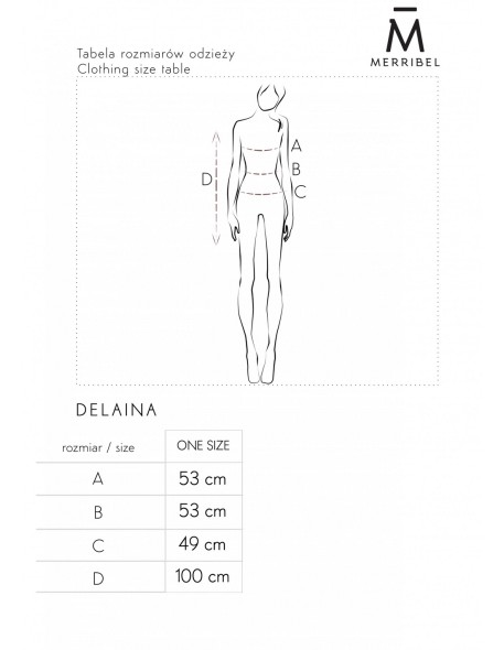 Kardigan Żakiet Marynarka Delaina Beige, Merribel