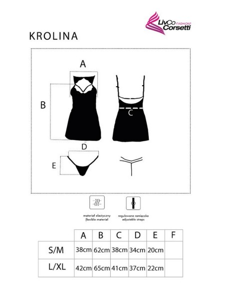 Krolina Black/Czarna seksowna t-shirt night...