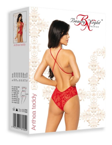 Body lace red Anthea Beauty Night Fashion