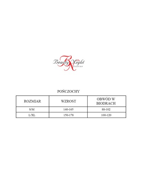 Pończochy do pasa czarne Romance Beauty Night...