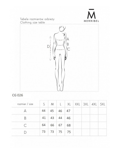 Kardigan ladies' with long sleeve red, Merribel cg026