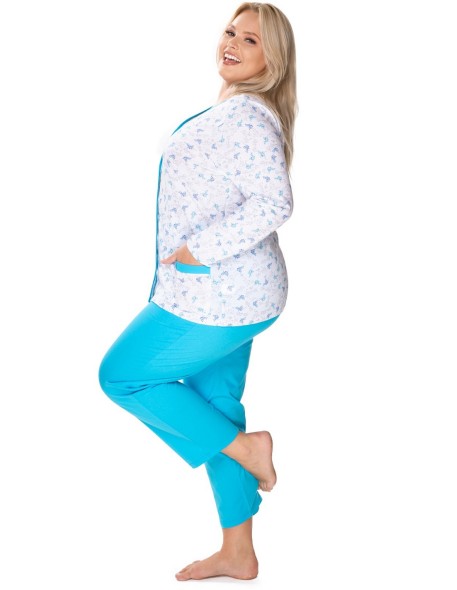Pajamas women's rozpinana bawełniana Mewa Anna