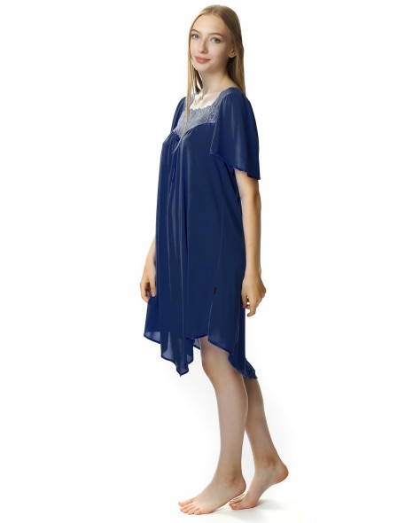 Koszula nocna damska z krótkim rękawem Mewa...