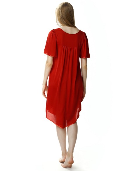 Koszula nocna damska z krótkim rękawem Mewa Józefina 