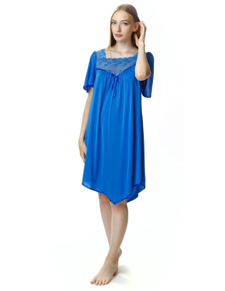 Koszula nocna damska z krótkim rękawem Mewa Józefina 