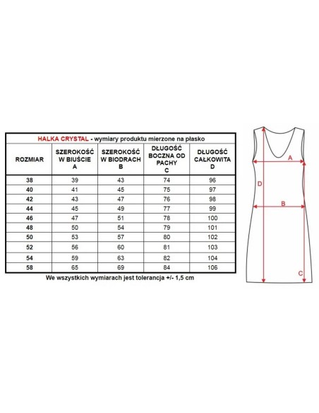 Prosta slip women's with wiskozy Mewa Crystal