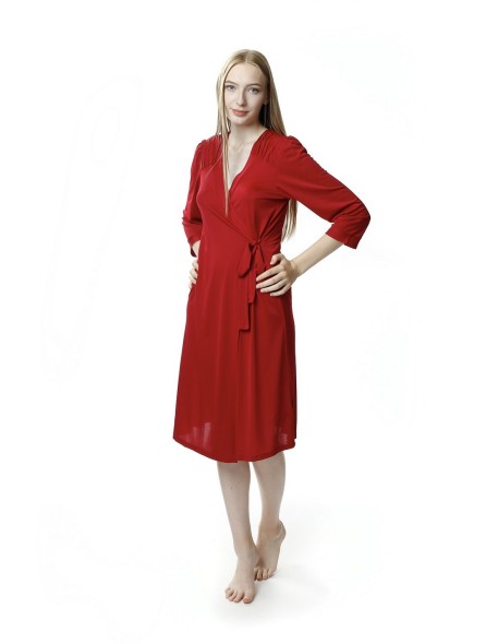 Szlafrok z wiskozy na lato Mewa Laura 