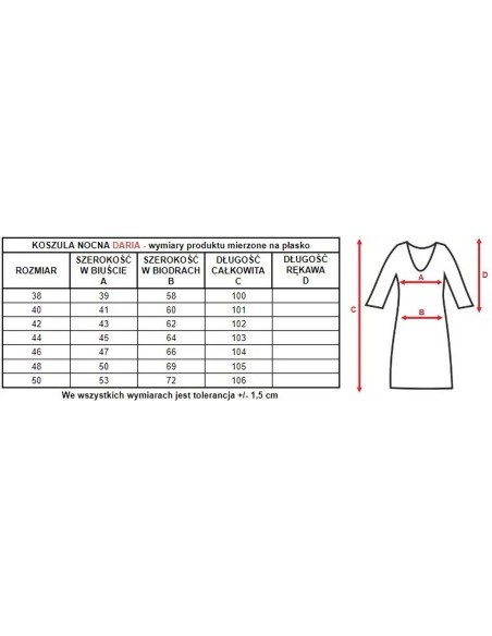 Nocna koszula damska Mewa Daria 